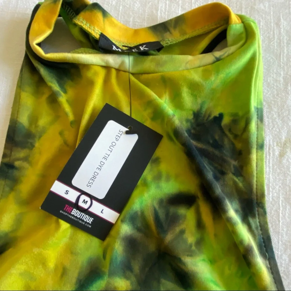 Tie-dye Ruched Mini Dress - Picture 3 of 7